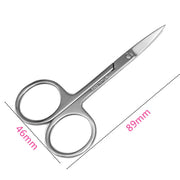 Stainless Steel Grooming Kit: Nail, Eyebrow, Nose Hair Scissors, Tweezer