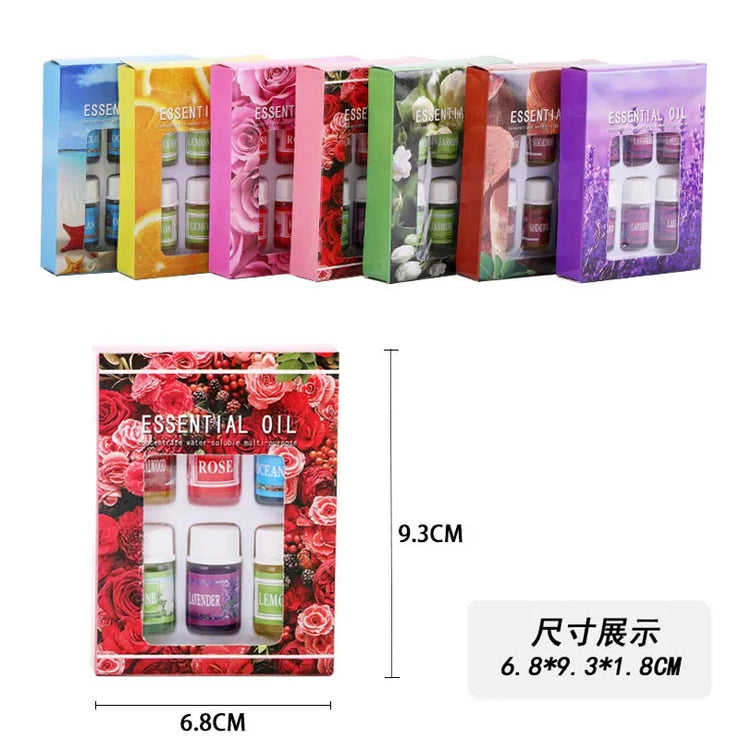 6pcs Plant Water-Soluble Parfum Essential Oils Set