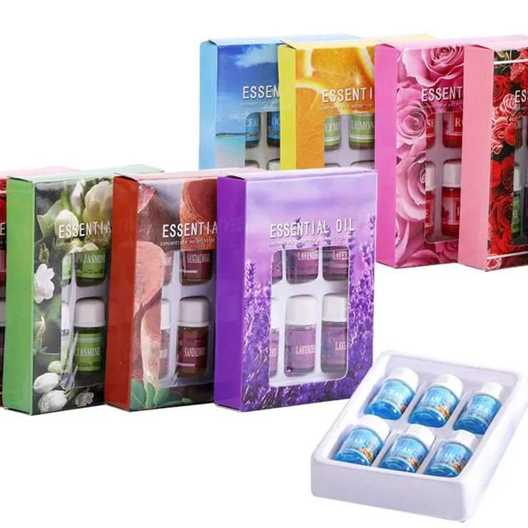 6pcs Plant Water-Soluble Parfum Essential Oils Set