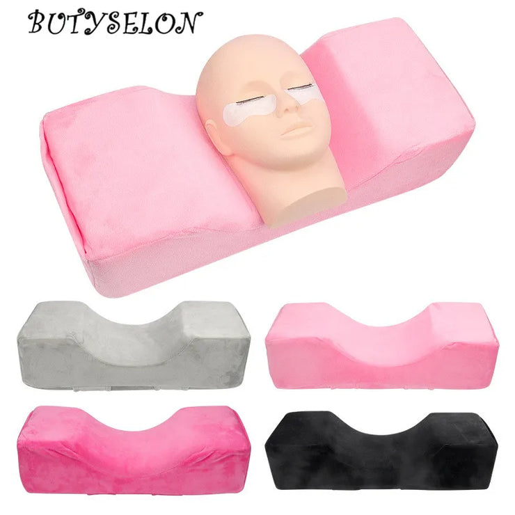 Professional Lash Pillow: Soft Memory Foam Neck Support for Beauty Salons