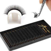 Matte Black Silk CC Curl Eyelash Extensions