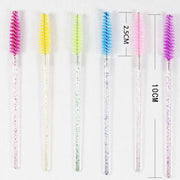 50Pcs Disposable Crystal Eyelash Brushes: Professional Beauty Tool