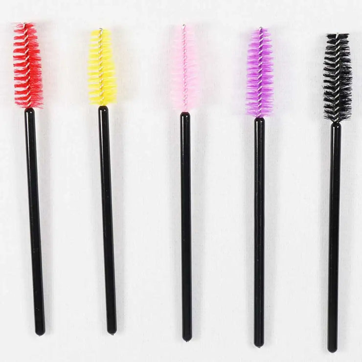 50Pcs Disposable Crystal Eyelash Brushes: Professional Beauty Tool