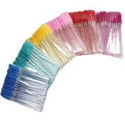 50Pcs Disposable Crystal Eyelash Brushes: Professional Beauty Tool