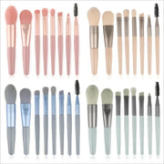 8-Piece New Makeup Brush Set: Powder, Concealer, Eye Shadow, Highlighter, Foundation